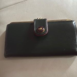 vintage leather Baronet wallet
